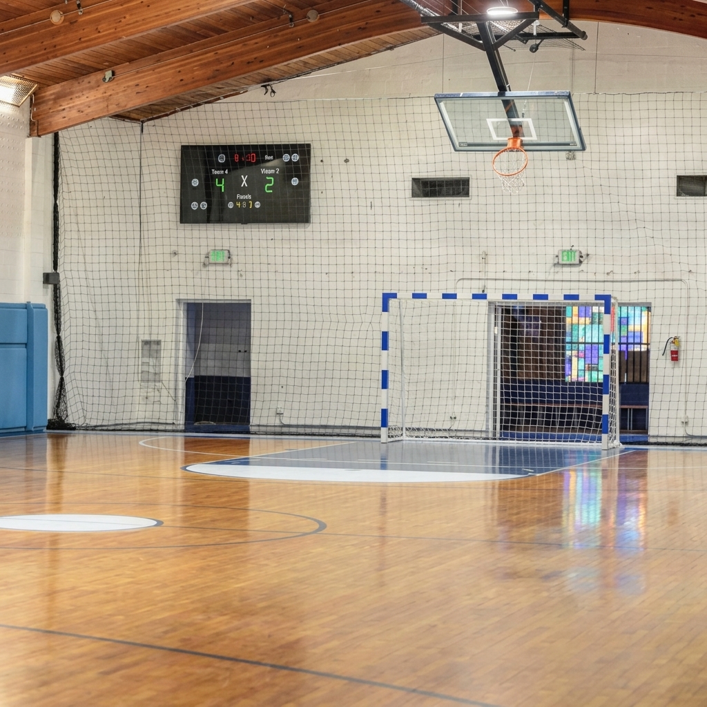 Basketball Court Close-up